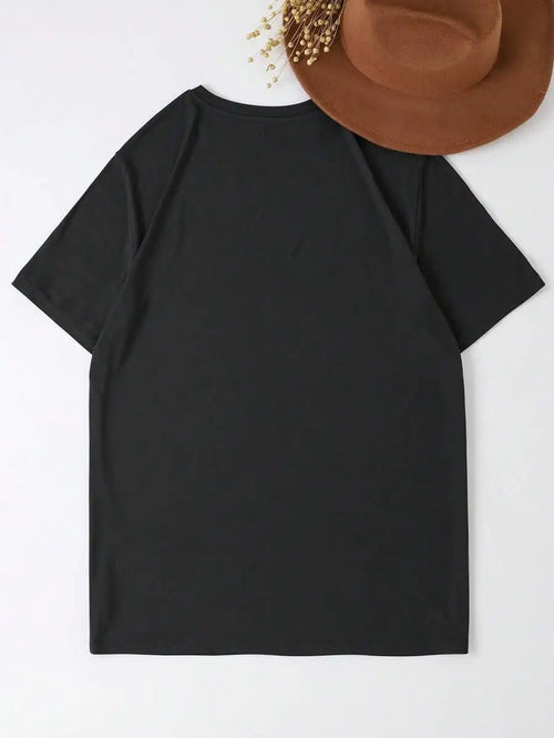 Chaos Coordinator Slogan Black Loose Casual Women's T-Shirt